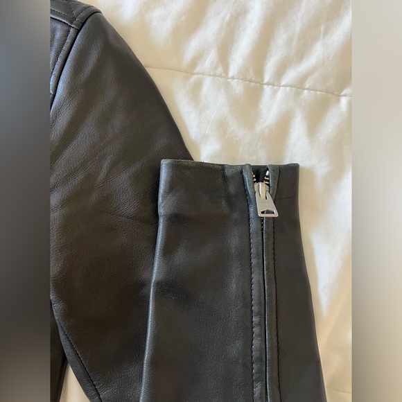 AllSaints Dalby Leather Biker Jacket - Picture 8 of 10